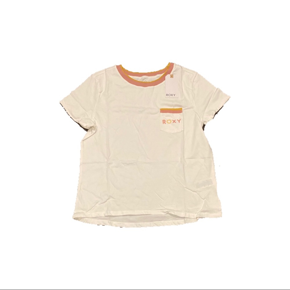 NWT Roxy Women’s Broken‎ Ringer Tee Shirt